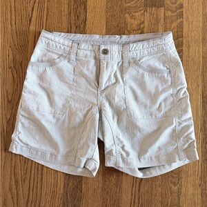 Kuhl Womens lightweight summer hiking shorts Light Grey size 8 Medium